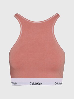 Calvin Klein Kadın Unlined Bralet Turuncu Dokuma Kumaş ile Regular Kalıp Özelliği