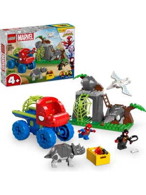 LEGO ® ǀ Marvel Spidey Ekibi Dinozor Kamyonlu Kurtarma 11199 - 4 Yaş & Üzeri Çocuklar için Yaratıcı Oyuncak Yapım Seti (136 Pr)