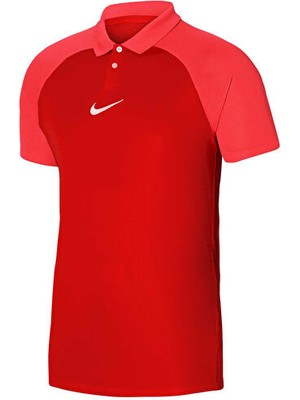 Nike Academy Pro Polo Üst S/s Erkek Futbol Polo Tişörtü DH9228-657 Kırmızı