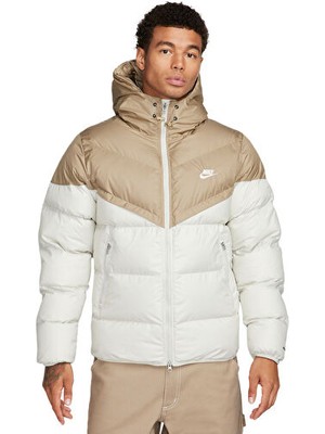 Nike M Nk Sf Wr Pl-Fld Hd Jkt Erkek Günlük Mont FB8185-247 Krem