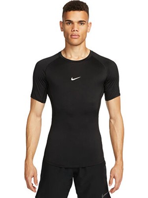 Nike M Np Df Tight Top Ss Erkek Antrenman Tişörtü FB7932-010 Siyah