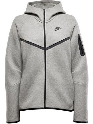 Nike Sportswear Tech Fleece Windrunner Kadın Günlük Polar Ceket HV6747-063 Gri