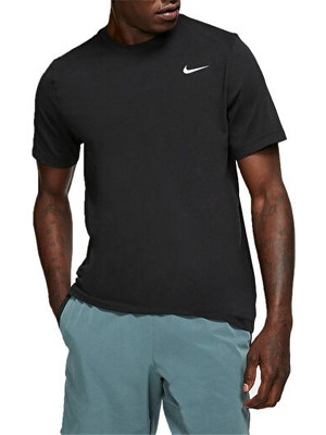 Nike M Nk Df Tee Dfc Crew Solid Erkek Antrenman Tişörtü AR6029-010 Siyah