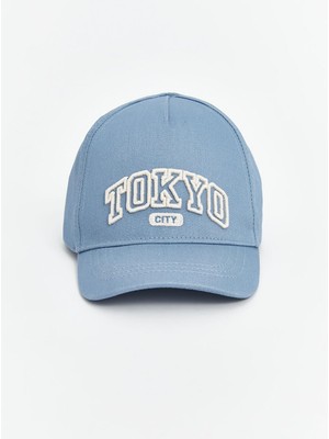 Tokyo Nakışlı Erkek Bebek Kep Şapka