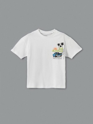 Los Angeles Baskılı Penye Erkek Çocuk Tişört