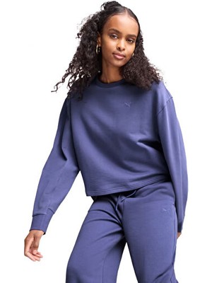 Puma Her Relaxed Crew Kadın Günlük Sweatshirts 68505846 Mor