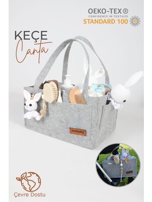 Pratik Düzenleyici Keçe Bebek Bakım Organizeri Anne Bebek Bakım Çantası