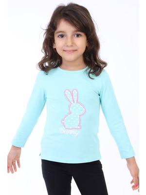 Toontoy Kız Çocuk Baskılı Tişört