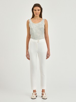 Karaca Kadın Pantolon-Beyaz