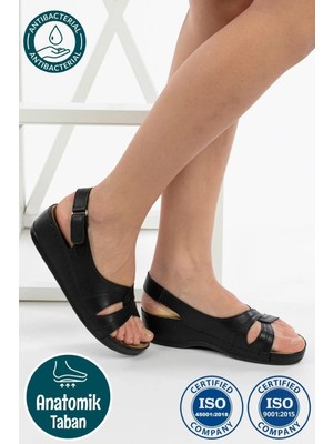 Roy jones kadın ortopedik anatomik tabanlı topuklu konfor modeli anne orta yaş genç şık sandalet terlik