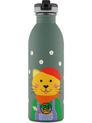 24 Bottles Kids Bottle Smart Cat Paslanmaz Çelik Çocuk Su Matarası 500 ml