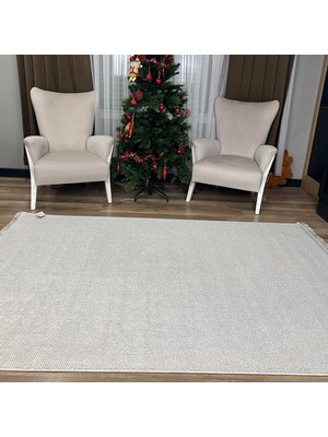 Hoom Rugs Vega S5486A Krem Hav Toz Vermez Hasır Dokuma Modern Makina Halısı