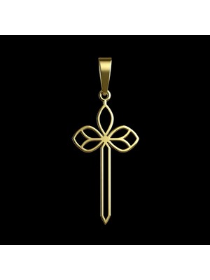 Tabitela 8 Ayar Altın Kolye Ucu Haç GM4251 0.5 gr