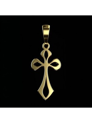 Tabitela 8 Ayar Altın Kolye Ucu Haç GM4254 0.5 gr