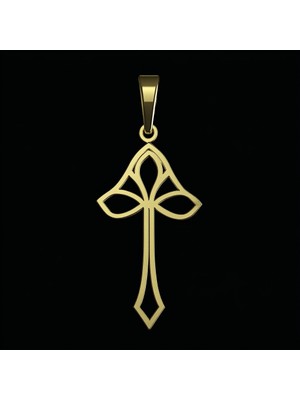 TabiTela 14 ayar altın kolye ucu haç GM4238 1 gr