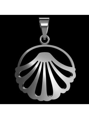 TabiTela 925 Ayar gümüş kolye deniz borusu kabuğu   SM4286