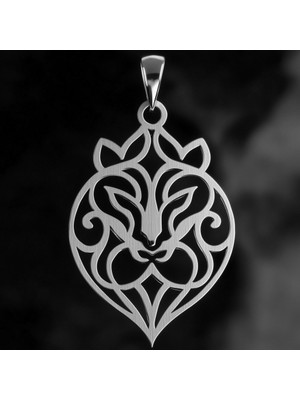 TabiTela 925 Ayar gümüş kolye aslan SM3330