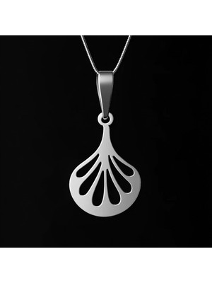 TabiTela 925 Ayar gümüş kolye deniz borusu kabuğu   SM4299