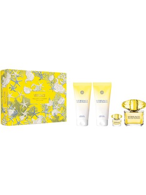 Versace Yellow Diamond Edt 90 ml + Body Lotion 100 ml + Shower Gel 100 ml + Edt 5 ml