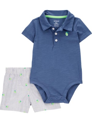 Erkek Bebek Body Pantolon Set 2'li Paket