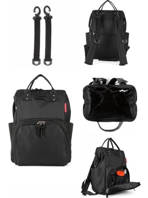 Anne Bebek Bakım Çantası Siyah