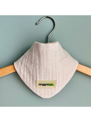 Momas Müslin Kumaş Üçgen Salya Önlüğü