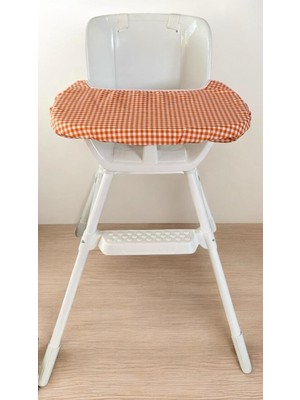 Enha Baby Mama Sandalyesi Örtüsü Turuncu Renkli Ergonomik Tasarım ile 0-3 Yaş Aralığı İçin