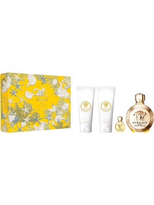 Versace Eros Pour Femme Edp 100 ml + Body Lotion 100 ml + Shower Gel 100 ml + Edp 5 ml
