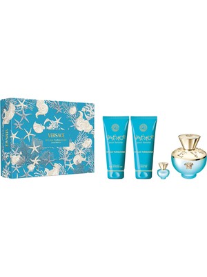Versace Dylan Turquoise  Edt 100 ml + Body Lotion 100 ml + Shower Gel 100ML + Edt 5ml