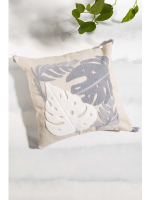 Delhi Yaprak Kırlent Kılıfı 45X45CM