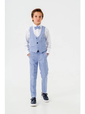 Papyonlu Yelekli Takım Elbise 3062