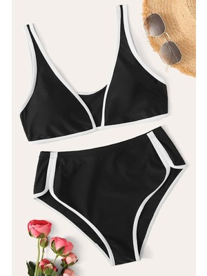 Beruflic Kadın Siyah Pedli Yüksel Bel Sütyen Külot Takımı