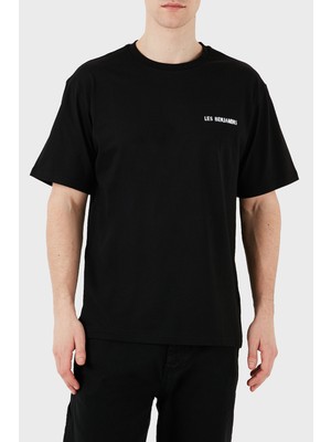 Les Benjamins Sırt Baskılı  Pamuk Relaxed Fit Bisiklet Yaka T Shirt Erkek T Shirt LB25SSUNLMUTS