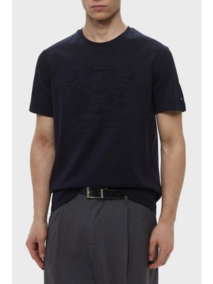 Tommy Hilfiger  Pamuk Regular Fit Kabartma Logolu T Shirt Erkek T Shirt MW0MW39168 Dw5