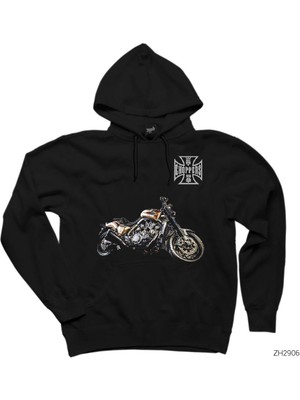 West Coast Chopper Siyah Kapşonlu Sweatshirt Hoodie
