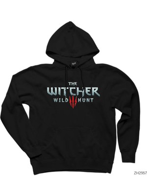 The Witcher Wild Hunt Siyah Kapşonlu Sweatshirt Hoodie