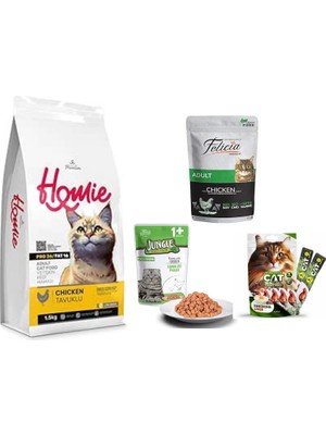 4 Lü Avantaj Paketi Kediler Için Homie,felicia,jungle,eurogold