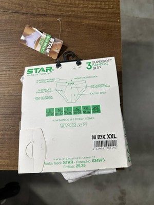 Star Erkek 3 Lü Boxer 348 Gri