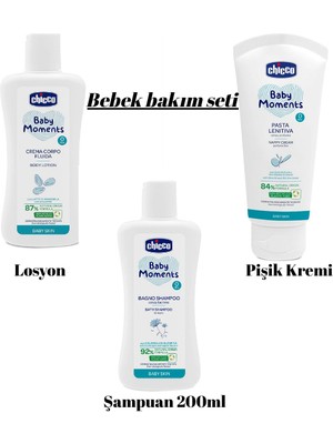 Chicco Bebek Bakım Seti Şeffaf Beyaz Renkli Set Dermatolojik Test Edilmiş Ürünler