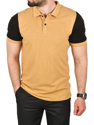 Deepsea Dar Kesim Pamuklu Polo Yaka Tişört Slim Fit Nefes Alan Kıvrılmaz Polo Yaka Tişört 2503022