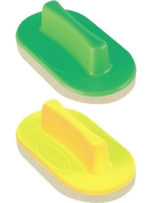 Artlantis Tahta Silgisi Plastik Saplı 2 Adet Beyaz Yazı Tahta Silgisi Okul Sınıf Büro