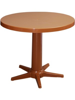 Omnipazar MT-GF205 Prima Rose Plastik Yuvarlak Bahçe Balkon Masa Ø75  cm