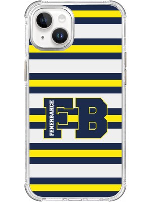 Fenerbahçe Apple iPhone 13 Uyumlu Fenerbahçe Kolej Çizgili Lisanslı Telefon Kılıfı