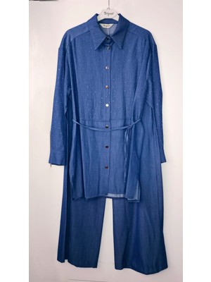 Taşlı Tensel Kot Takım 3086