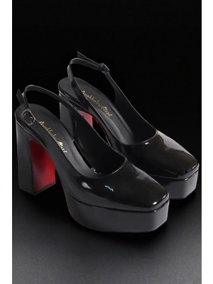 Kadın Moda Altın Özel Tasarım Orta Topuklu Topuklu Ayakkabı Şık ve Zarif Abiye Ayakkabı