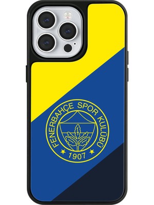 Fenerbahçe Apple iPhone 14 Pro Max Uyumlu Fenerbahçe Bayrak Mono Arma Lisanslı Telefon Kılıfı