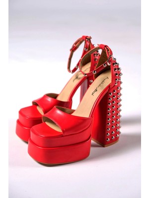 FRM Stil Modern Kadın Çift Platform Troklu Gelinlik Ayakkabı Özel Tasarım Gündüz Gece Abiye Ayakkabı