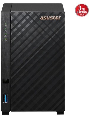 Asustor AS1102TL Realtek RTD1619B Qc-1gb Ram-2-Diskli Nas Sunucu (Disksiz)