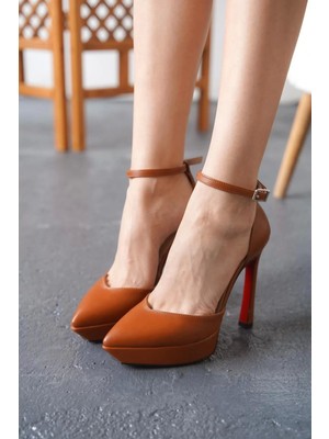 Paybuy Kadın Bilekten Tokalı Platform Ince Topuklu Ayakkabı Şık Tasarım
