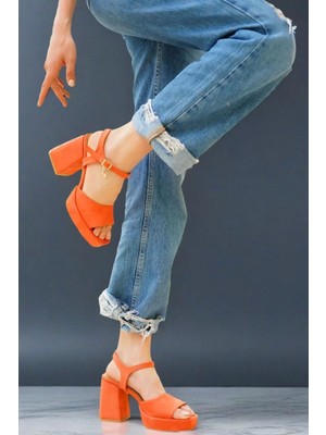 Kadın Elegant Ayakkabı Alçak Platform Topuklu Ayakkabı Özel Tasarım Abiye Ayakkabı